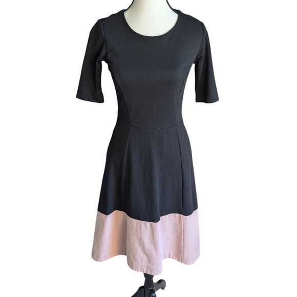 Boden Wren Colorblock High-Low Ponte Dress – Size 2P - Picture 1 of 7